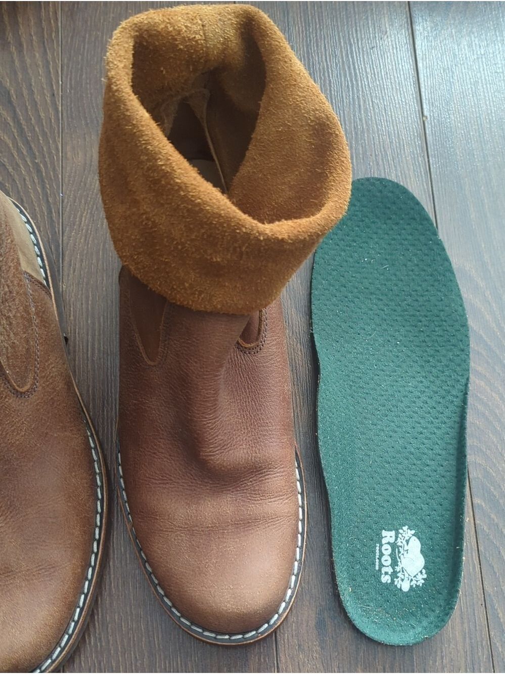 Roots Tribe Brown Leather Mid-Calf Boots - Picture 13 of 13